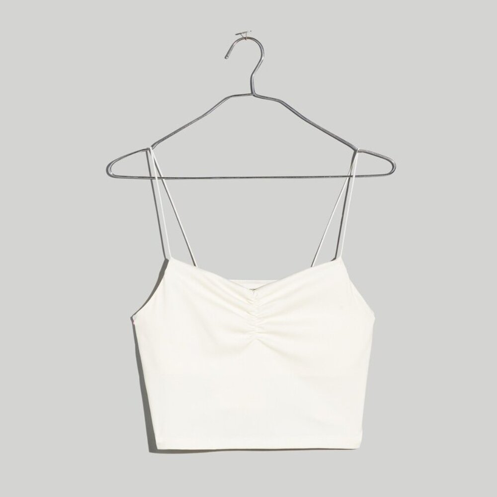 Madewell Flex Sweetheart Crop Tank Top - Lighthouse - Size Small